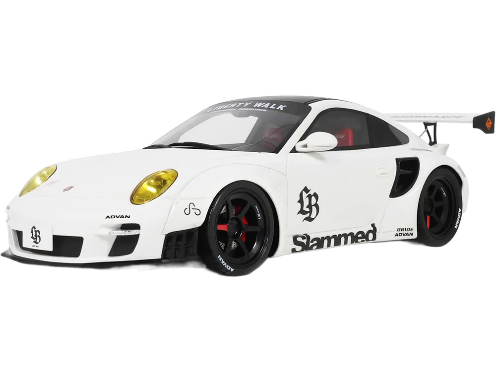 2024 Porsche 911 Turbo LB-Works White with Black Top