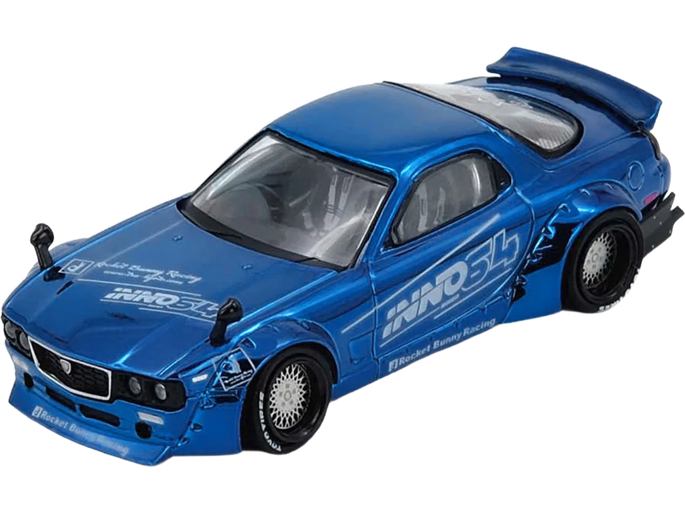 Mazda RX-7 (FD3S) RHD "Pandem Rocket Bunny" Blue Chrome "Tokyo Auto Salon 2026 Event Edition"