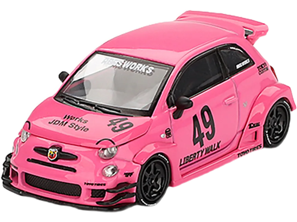 ABARTH 595 #49 "LB-Works x Abas Works" Pink