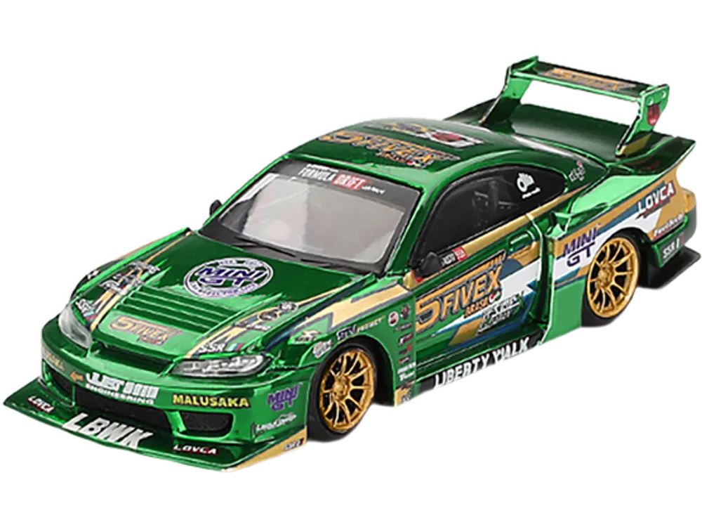 Nissan Silvia (S15) LB-Super Silhouette RHD "Fausto Racing 2024" Green Metallic