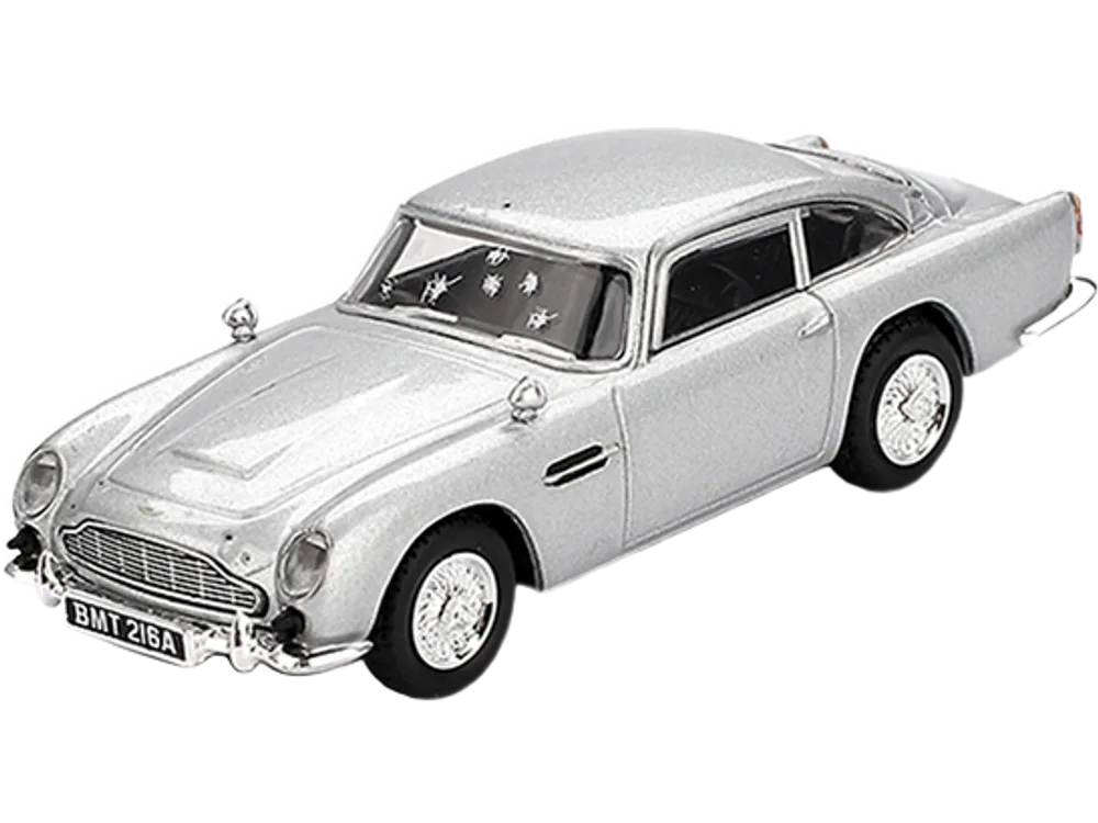 Aston Martin DB5 RHD Birch Silver Metallic (Damaged) 007 James Bond "Skyfall" (2012) Movie