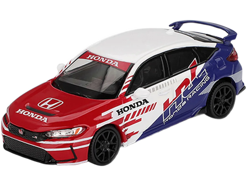 Honda Civic TYPE R "2024 Pace Car HRC" White with Red and Blue Graphics