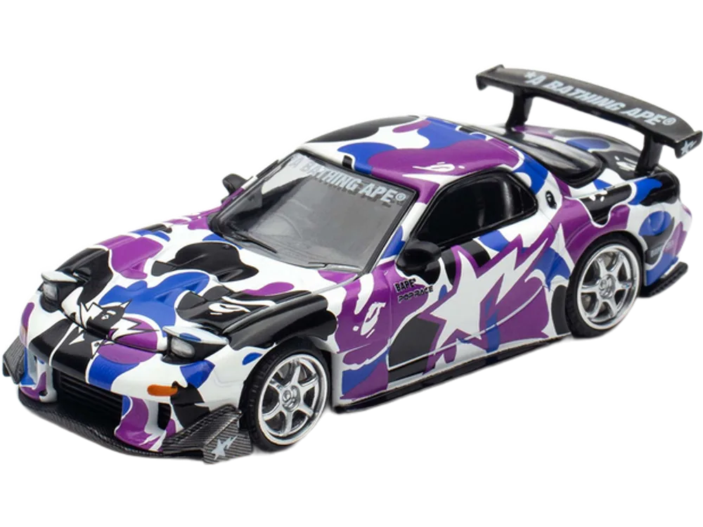 Mazda RX-7 (FD3S) RHD "BAPE (A Bathing Ape)" Purple Camouflage