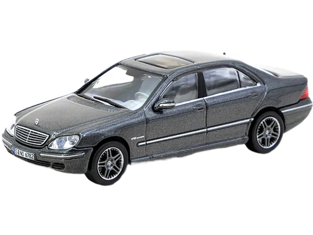 Mercedes-Benz S 65 AMG Tectite Gray Metallic "Global64" Series 1/64 Diecast Model by Tarmac Works